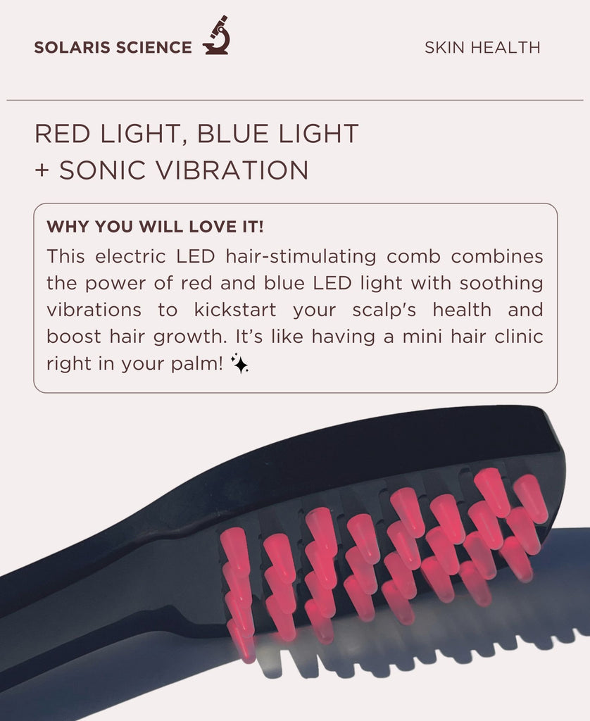 LED Hair Growth Stimulating Brush