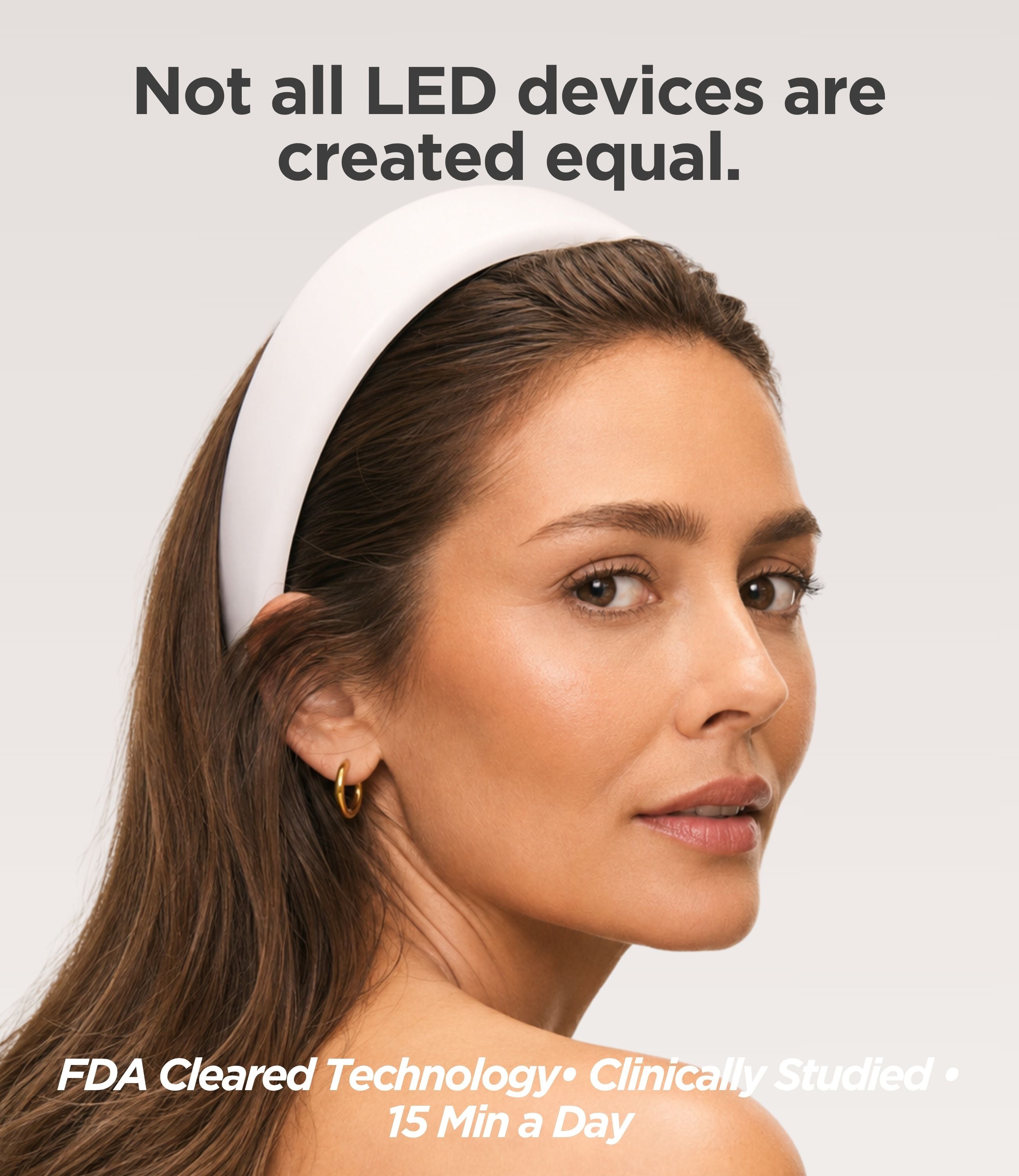 Intensive LED Red Light Therapy Headband: Support Growth and Strength