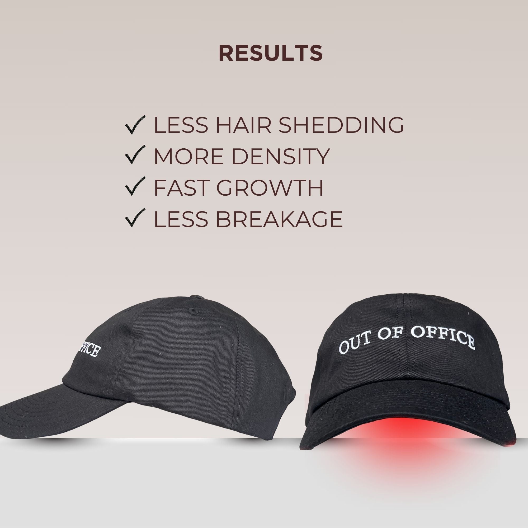 Intensive Red LED Hair Growth Hat Supporting Growth (New!)