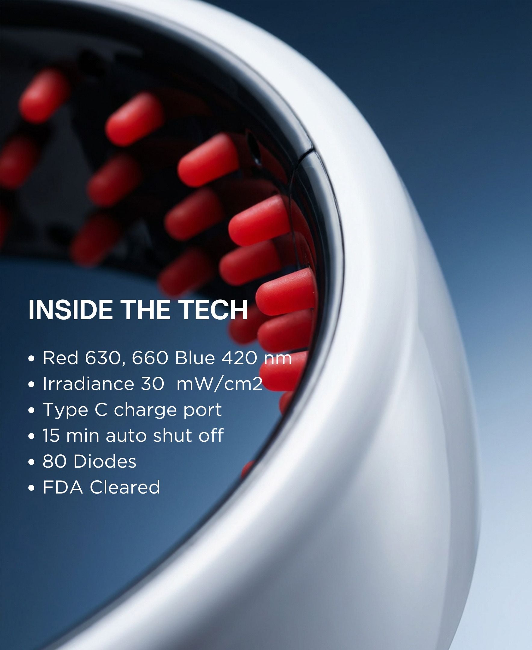 Intensive LED Red Light Therapy Headband: Support Growth and Strength