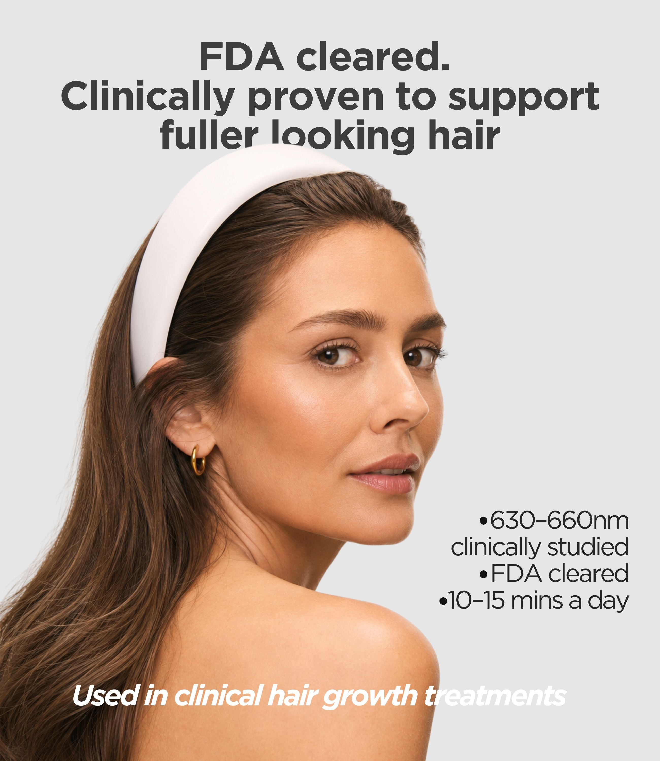 Intensive LED Red Light Therapy Headband: Support Growth and Strength