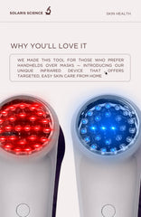 Infrared + Red LED Handheld Massager for Skin Restoration