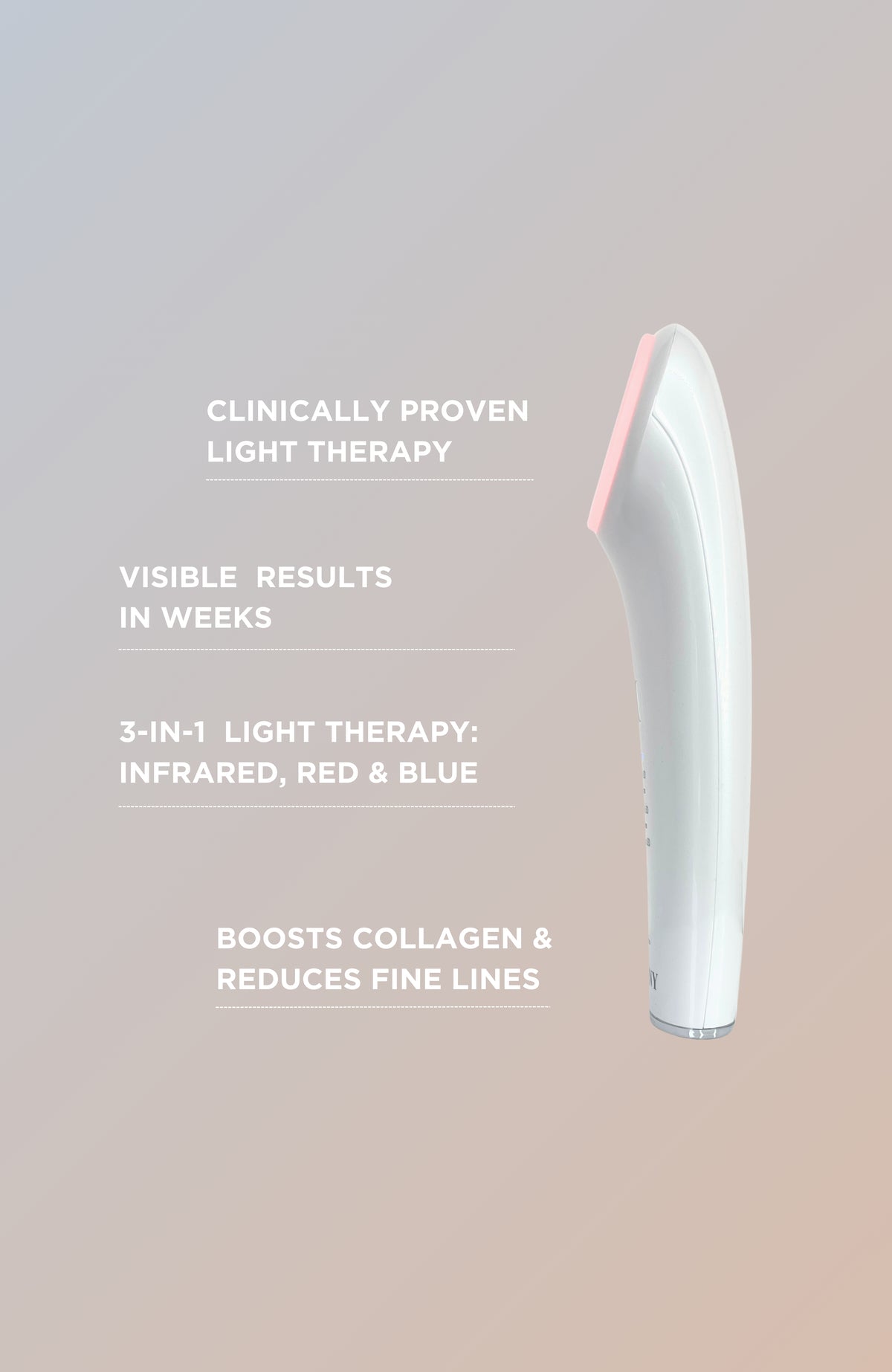 Infrared + Red LED Handheld Massager for Skin Restoration | SLNY