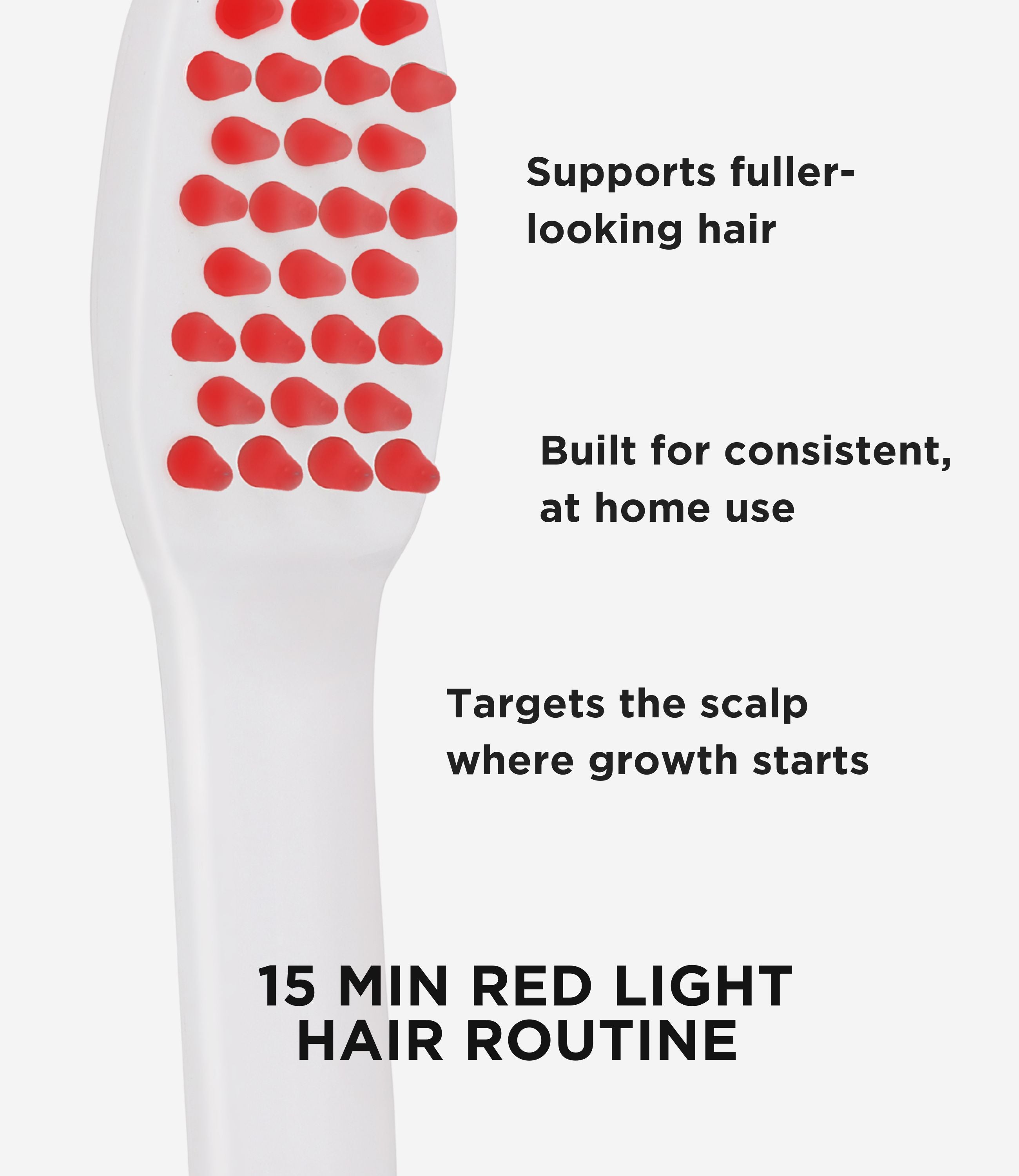 Intensive LED Hair Growth Stimulating Brush: Reduce Shedding
