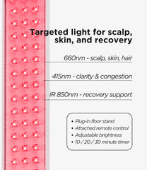 IR + LED Light Therapy Stand For Skin, Hair, Muscle Recovery.