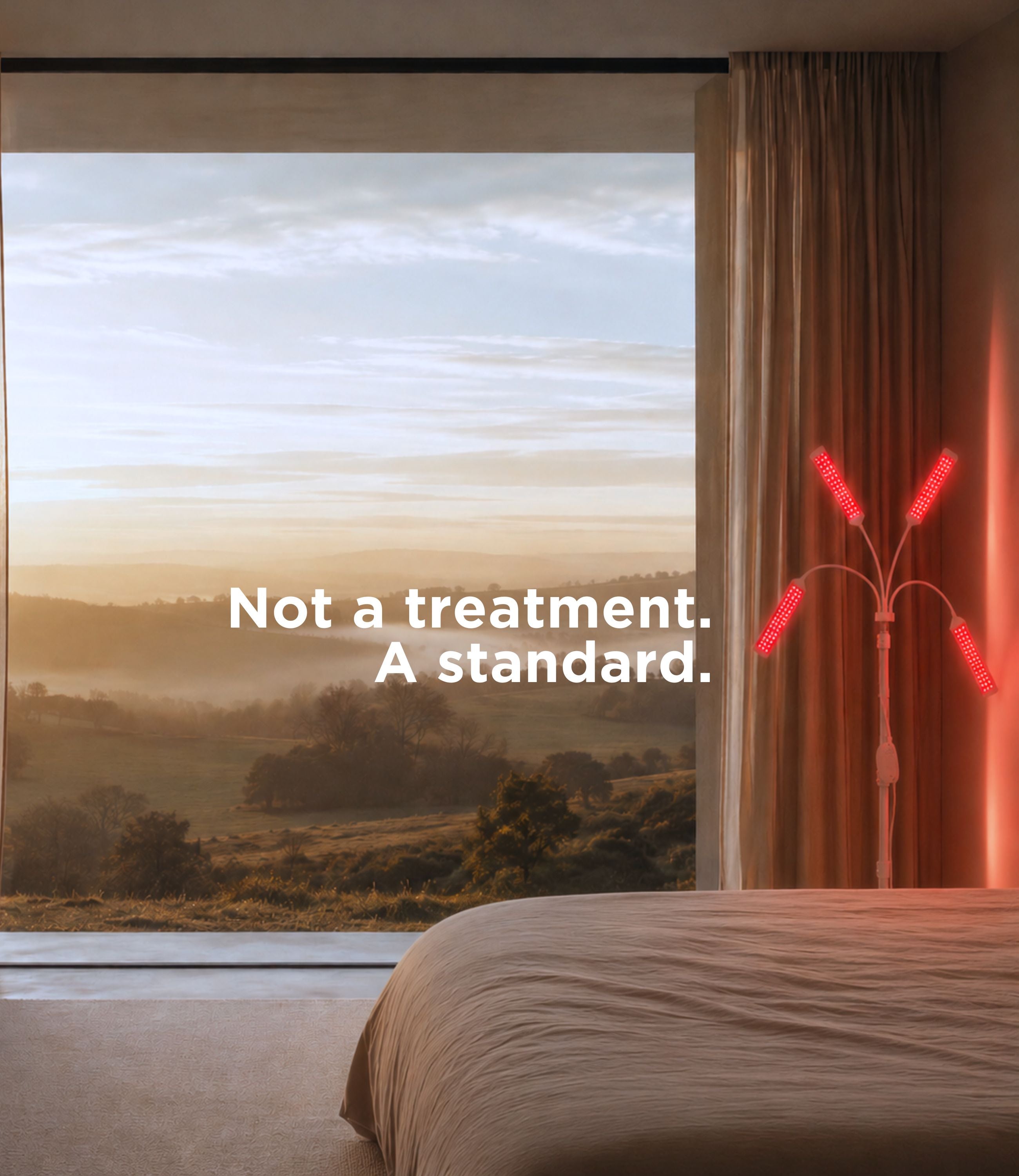 IR + LED Light Therapy Stand For Skin, Hair, Muscle Recovery.