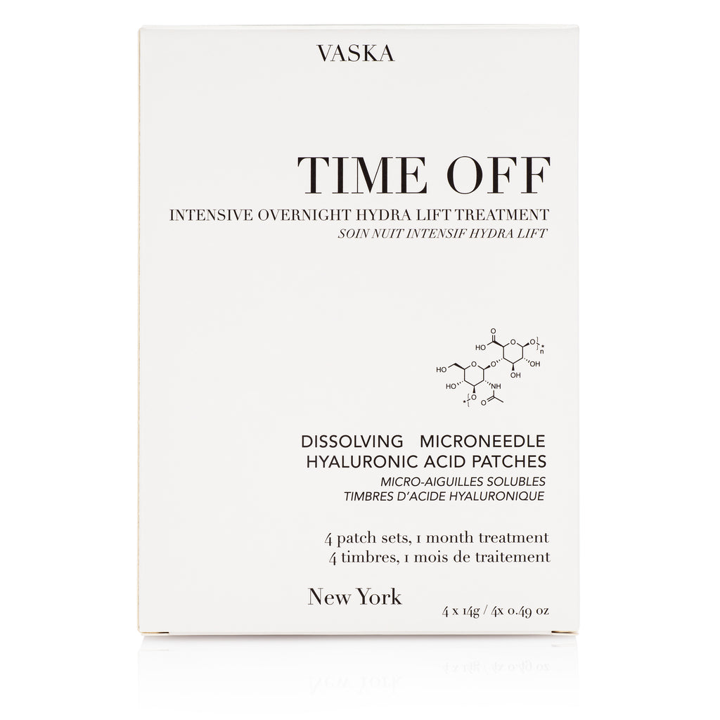 TIME OFF - Dissolvable Microfiller Hyaluronic Acid patch set (1 month supply)