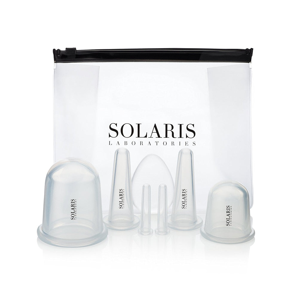 Solaris Laboratories NY 7 Pcs Cupping Therapy Set for Face and Body